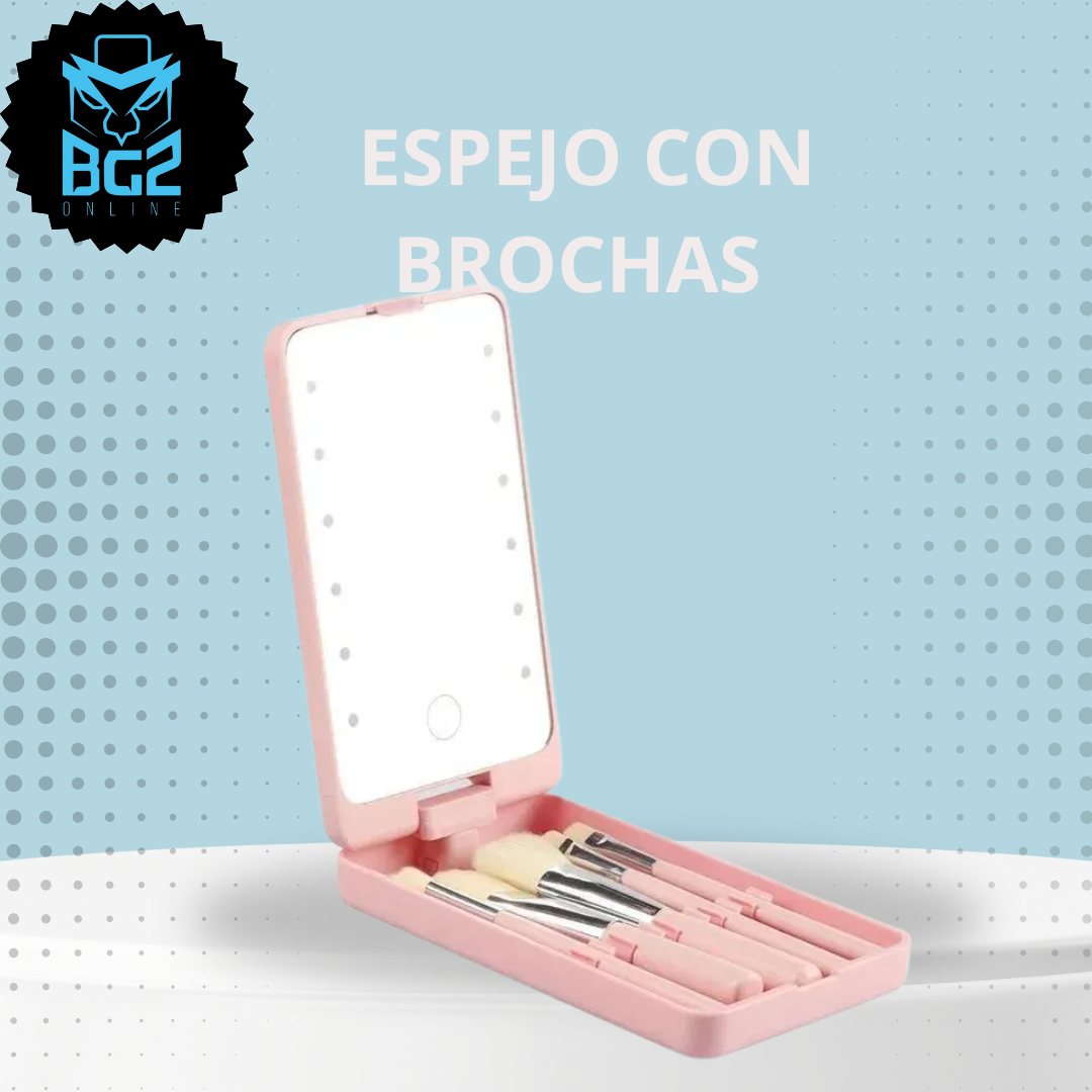 ESPEJO CON BROCHAS